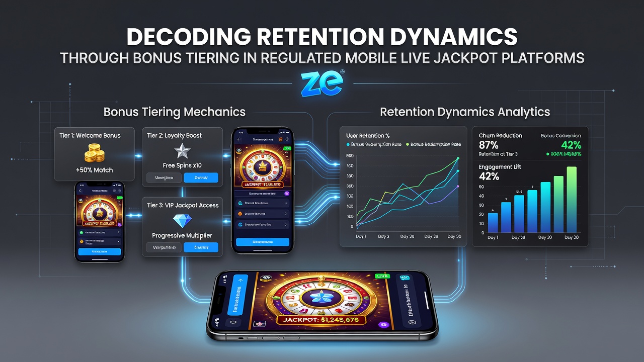Darstellung von Spieler-Engagement-Kurven und Bonus-Tier-Progression in Live-Jackpot-Umgebungen auf mobilen Geräten