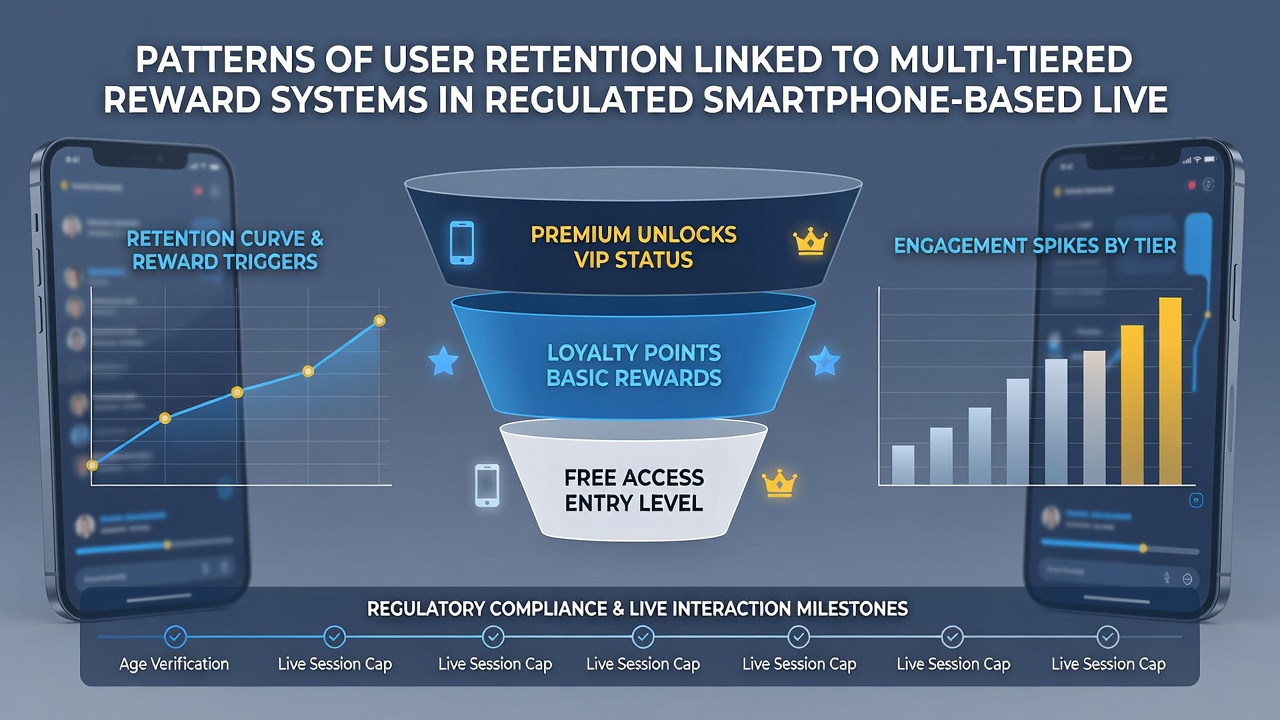 Analyse von Retentionskurven in Smartphone-Live-Casinos mit mehrstufigen Prämiensystemen